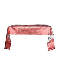 Metallic disposable table cover