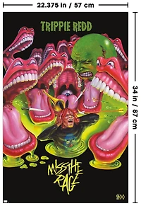 Trippie Redd - Miss the Rage Wall Poster, 22.375" x 34"