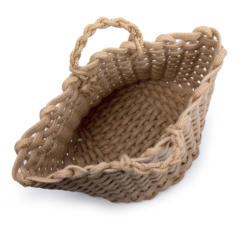 Truu Design Chunky Braided Jute Storage Basket