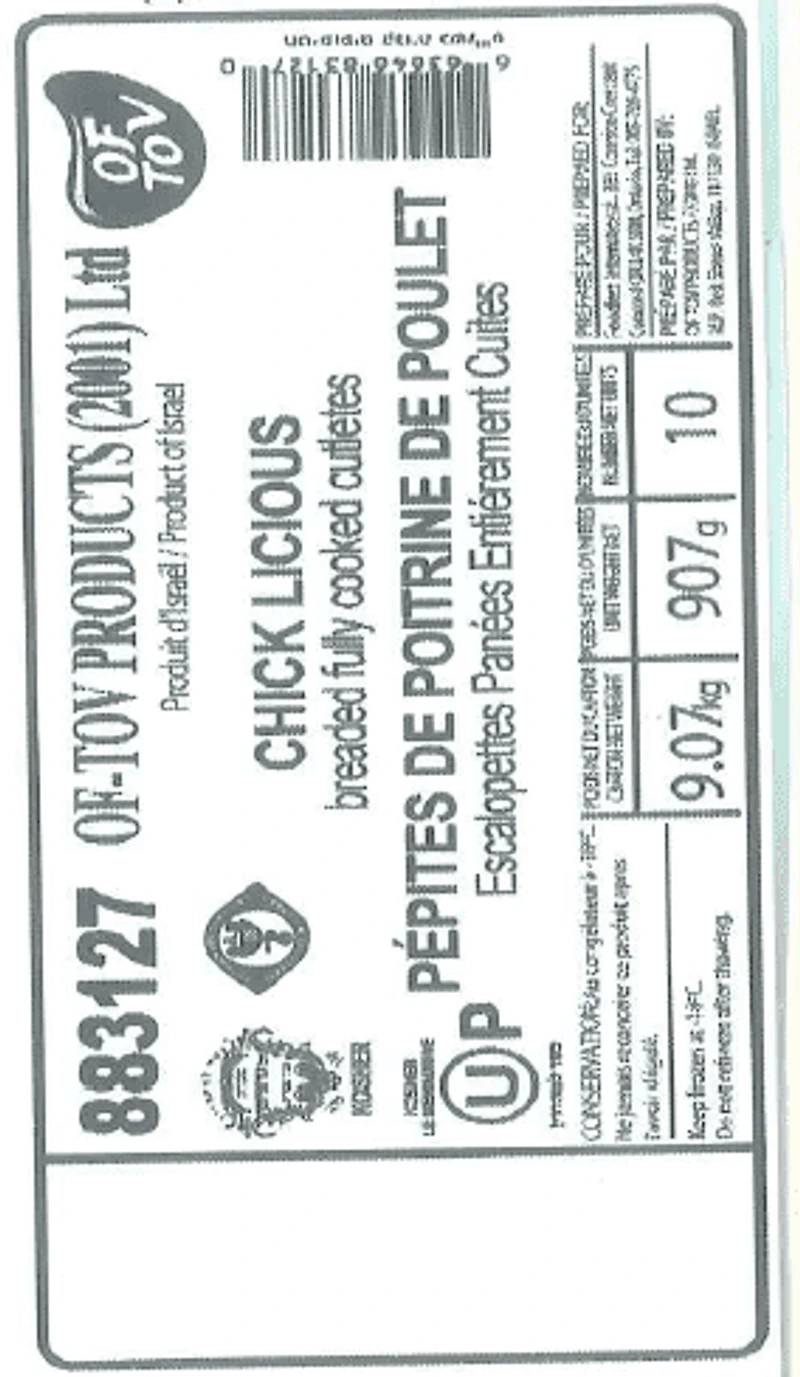 Of Tov Poulet Licious KFP 907g