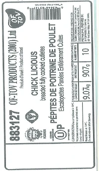 Of Tov Poulet Licious KFP 907g