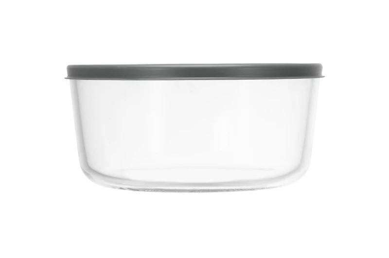 MAINSTAYS Round glass food storage with PE Lid
