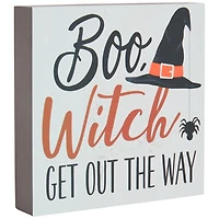 Pancarte carrée « BOO Witch » Way To Celebrate, 5 po
