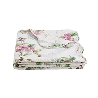 Marina Decoration Rich Printed Embossed Pinsonic Coverlet Bedspread Ultra Soft Bedding Summer Quilt Set with Shams, Purple Violet Floral Mandala Pattern