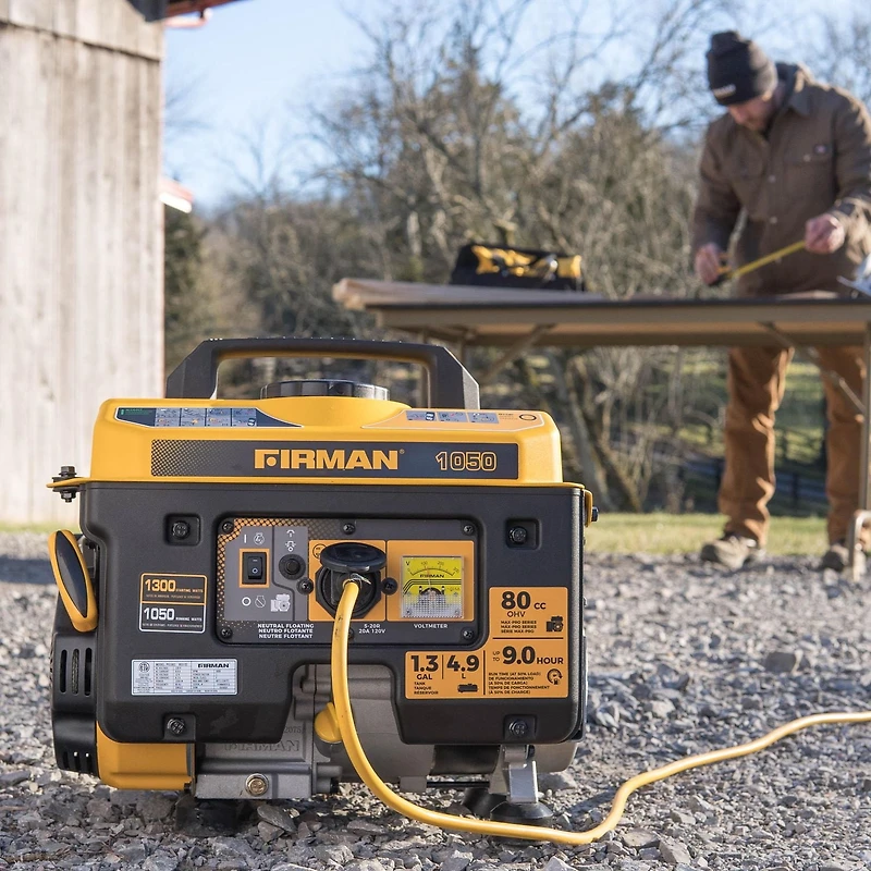 Firman Power Equipment P01001 Gas Powered 1300/1050 Watt Portable Generator