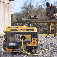 Firman Power Equipment P01001 Gas Powered 1300/1050 Watt Portable Generator