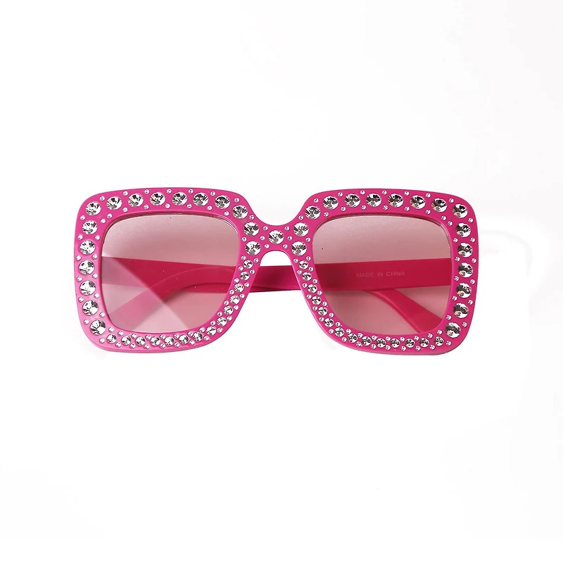 Way to Celebrate Square Rhinestone Party Glasses, Novelty Party Accessories, Female, Adult, Square Rhinestone Party Glasses