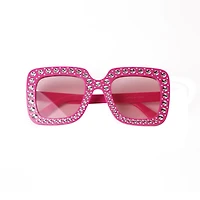 Way to Celebrate Square Rhinestone Party Glasses, Novelty Party Accessories, Female, Adult, Square Rhinestone Party Glasses