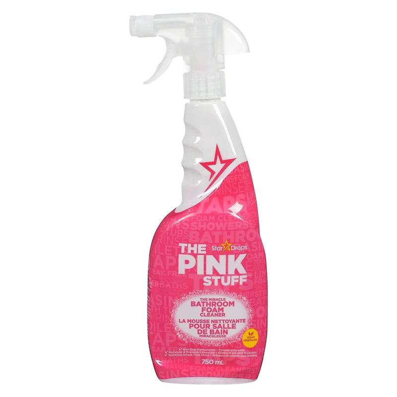 Star Drops The Pink Stuff Le miracle Nettoyant en mousse pour la salle de bain 750ml
