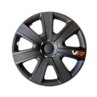 16 In VR Carbon Black Wheel Cover 4 pack