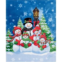 Jeté imprimé ultra doux à motif de Noël