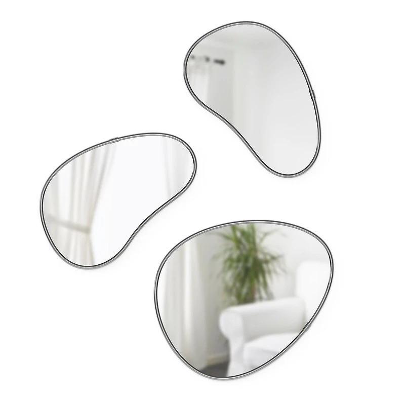 Umbra Miroirs Hubba Pebble, Lot de 3