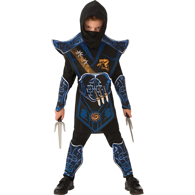 Costume de Ninja Bleu de Bataille pour enfant