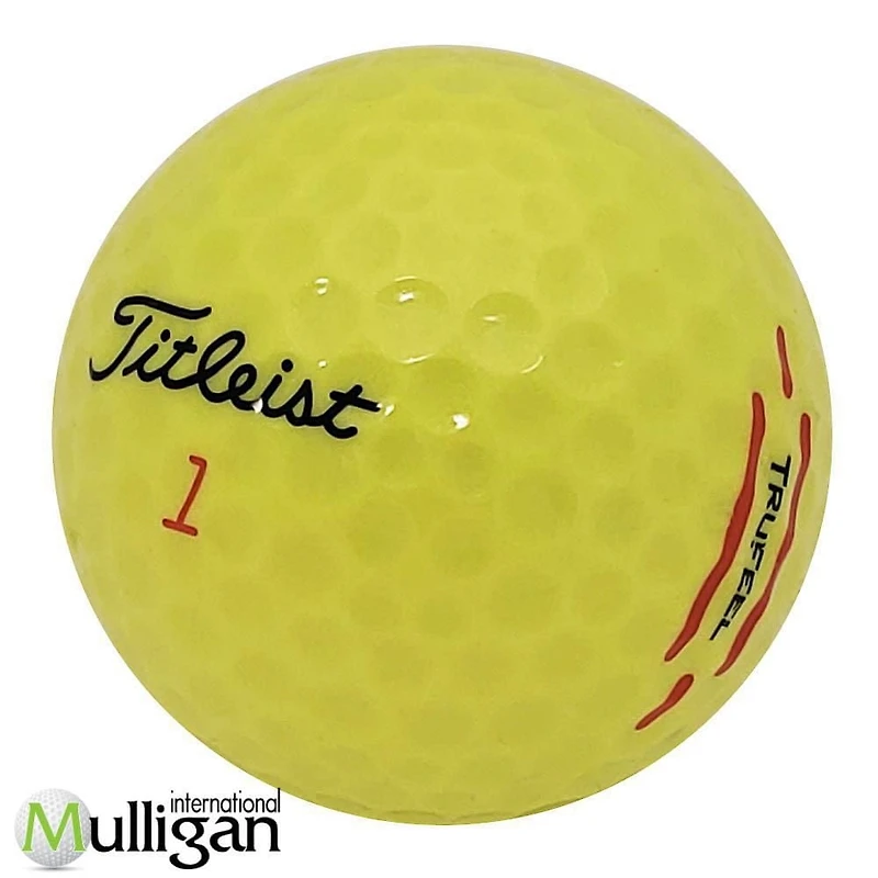 Mulligan - 36 Titleist TruFeel 2024 - 5A Recycled Used Golf Balls, Yellow