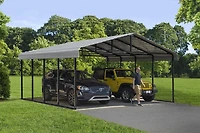 Arrow Abri d'auto 20 pi x 20 pi x 9 pi Coquille d'oeuf