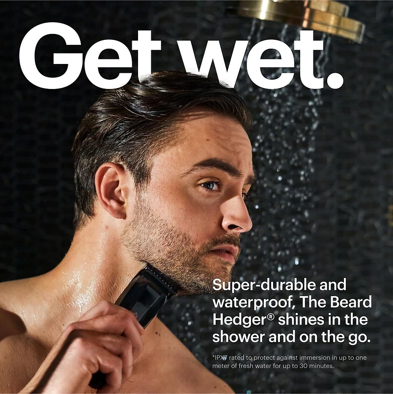MANSCAPED® The Beard Hedger™ - Premium Men's Beard Trimmer with Beard Comb, Beard Trimmer