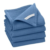 Linges de cuisine en coton gaufré Fabstyles Broadway, chiffons de lavage polyvalents à séchage rapide et absorbants, design gaufré, 28" X 18"