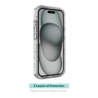 Étui robuste de Onn. pour iPhone 16e/15 /14 / 13 Antimicrobien, protection contre les chutes 6,4 m