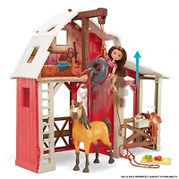 Coffret Écurie Spirit: l’indomptable avec Figurine Spirit, Écurie, 3 Espaces de Jeu et 10 Éléments de Jeu, Pour enfants à partir de 3 ans