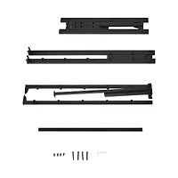 Mainstays Queen 14" Heavy Duty Steel Slat Platform Bed Frame with Storage Space Under Frame, No Box Spring Required, Black, Sizes Twin, Full, Queen