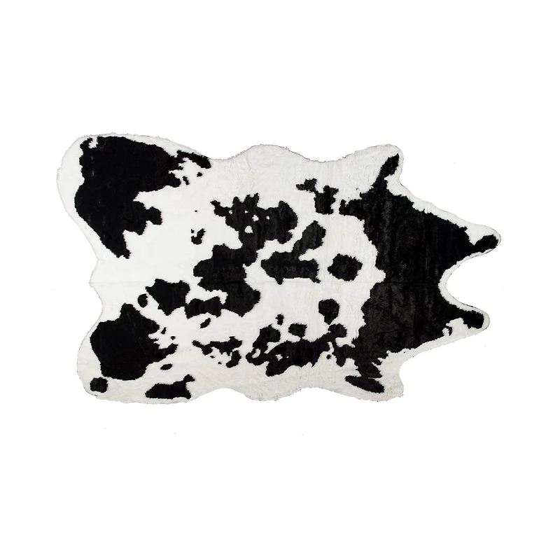H-Luxe Faux Fur Cowhide Rug