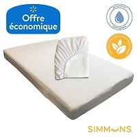 Matelas de berceau mini organique Simmons et protection Matelas mini bio pour bébé