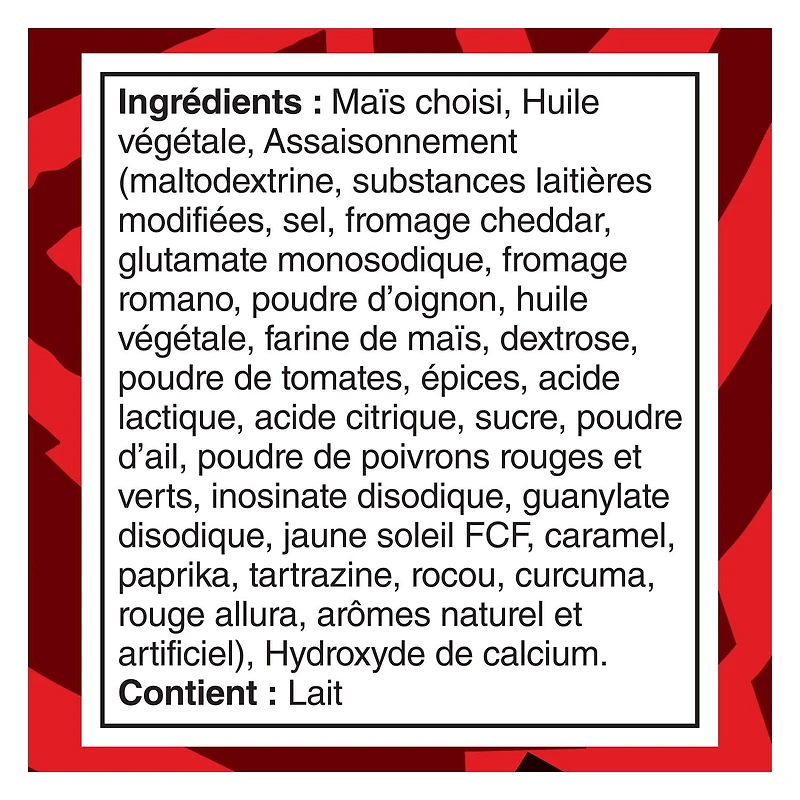 Doritos Minis Fromage nacho Chips tortilla aromatisées - Canister 145 g.