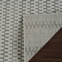 Tapis d'interieur exterieur abstrait Rug Branch Maise, beige creme, moderne - Entree, couloir, salle de bain et cuisine