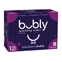 Bubly Blackberry Sparkling Water 12 x 355mL, Cans, 12x355ml