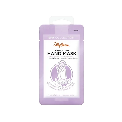Sally Hansen Hydrating hand mask, Infused with a rich formula with Vitamin E, Macadamia, and Shea Butter, instantly relieves dry hands