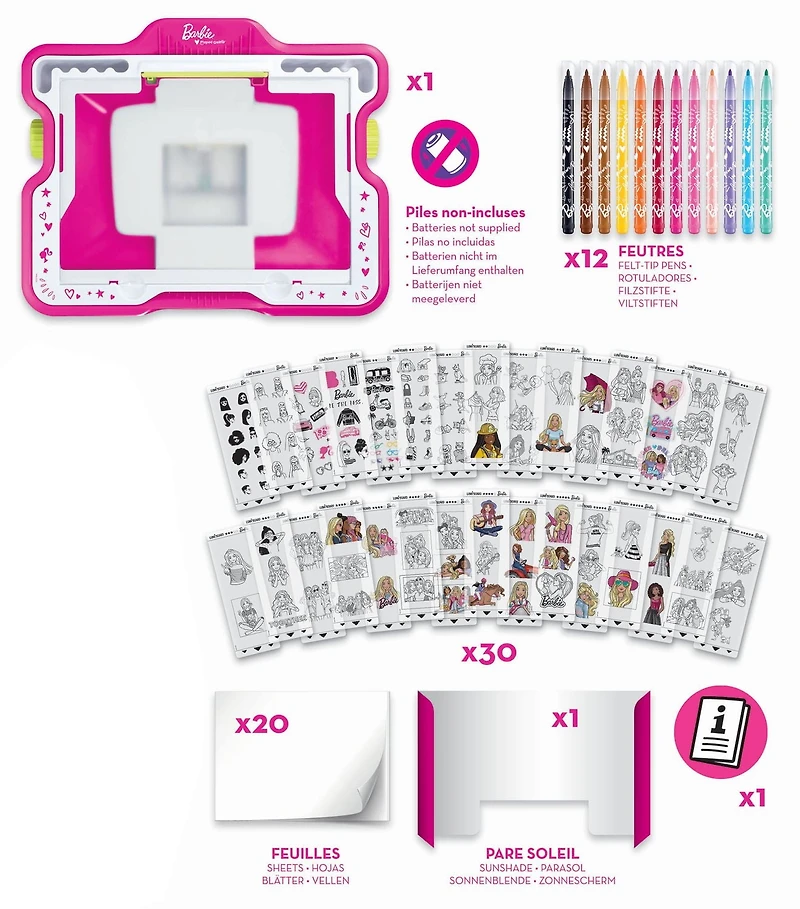 Maped Creativ - Lumi'Board Barbie Station - Drawing Machine