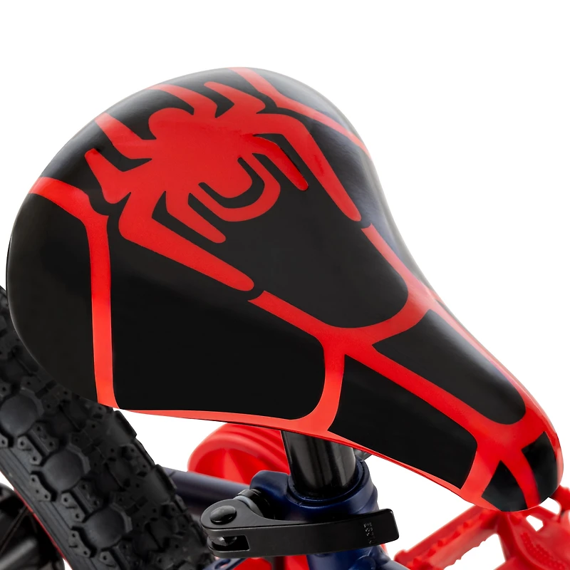 Huffy 14-inch Spidey and His Amazing Friends Boys’ Bike featuring Miles, Blue, 4-6 years old