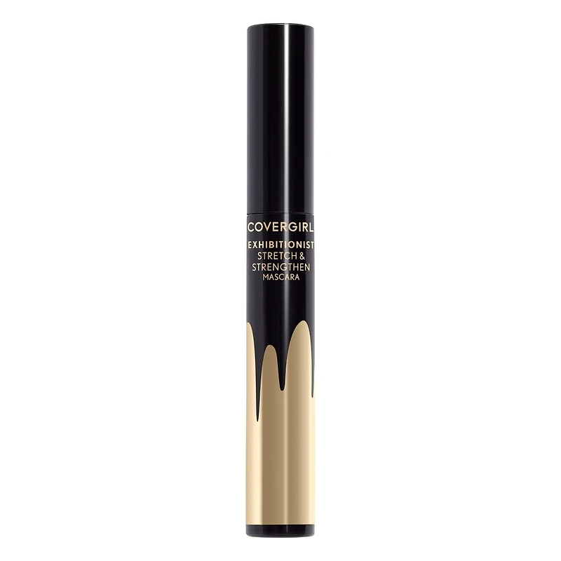 COVERGIRL Mascara Exhibitionist Stretch and Strengthen, formulé avec des peptides, de la biotine et de la pro-vitamine B5, non agglomérant, sans bavures, 100 % sans cruauté envers les animaux Mascara allongeant