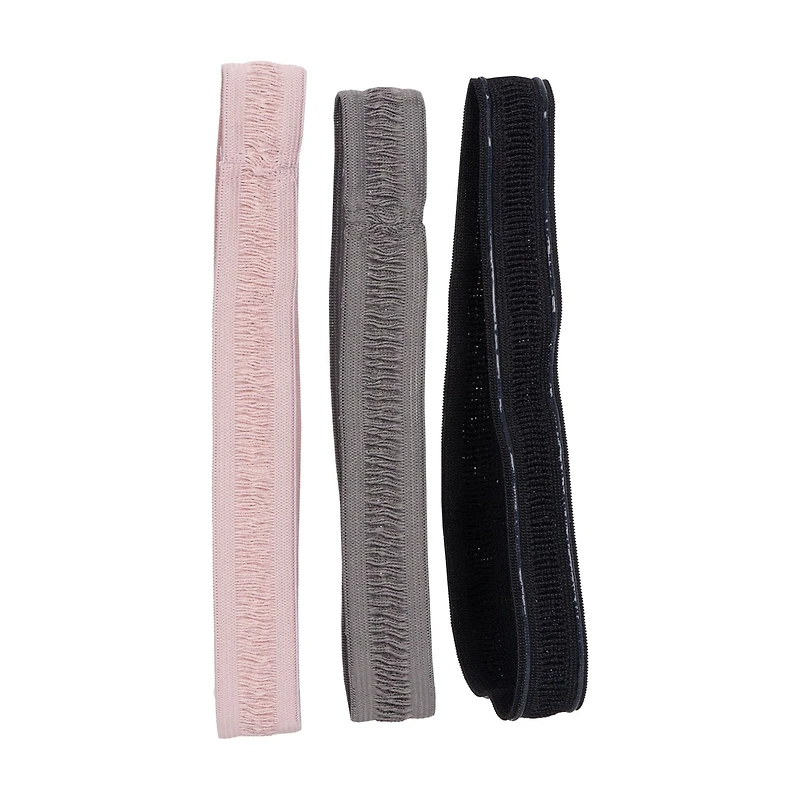 Scunci 3 pack Ribbed Headwraps, CONAIR CON RIBBED HW 3CT