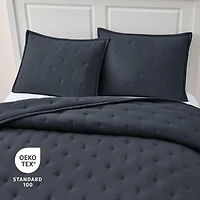 Mainstays 3-Piece Comforter Set, Greystone, Double Queen, Double Queen