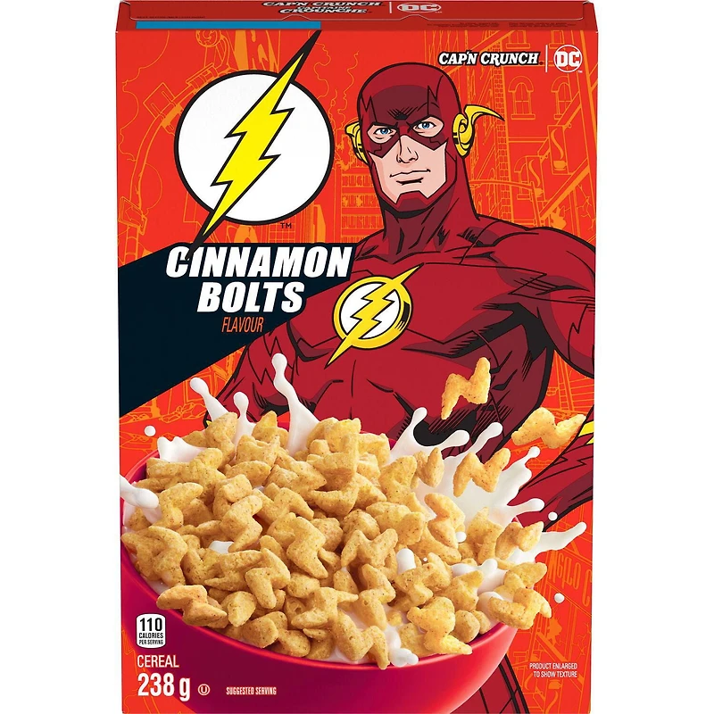 Cap'n Crunch Cereal The Flash Cinnamon Bolts