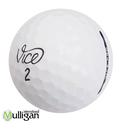 Mulligan - 60 balles de golf récupérées Vice Pro Mix  4A, blanc
