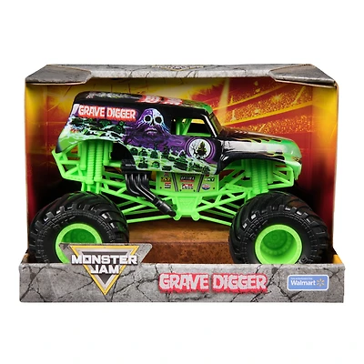Monster Jam, Monster truck Grave Digger officiel, véhicule en métal moulé à collectionner, échelle 1:24, jouets pour garçons et filles à partir de 3 ans