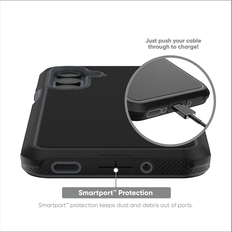 onn. Slim Rugged Case for Samsung Galaxy A16 5G - Black, onn. Slim Rugged Case A16 Blk