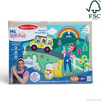 Melissa & Doug Ms. Rachel Wooden Song Puzzle Educational Toy for Babies, Toddlers - FSC Certified, Song Puzzle