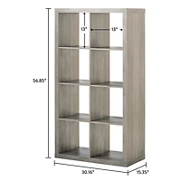 Better Homes & Gardens Organisateur à 8 Cubes, Gris Rustique