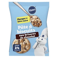 Pillsbury Chocolate Chip Cookie Dough, Ready to Bake, 454 g, 24 ct, 24 cookies, 454 g