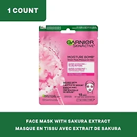 Garnier SkinActive Moisture Bomb Super Hydrating Sheet Mask, With Pomegranate