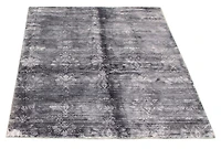 ECARPETGALLERY 5'0" x 7'5" Contemporary Galleria Hand Loomed Area Rug for Living Room, Dining Room and Bedroom in Grey