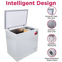 Congélateur coffre Frigidaire 7 pi³ (198 L) pour garage, cuisine ou sous-sol, grande capacité de stockage, blanc