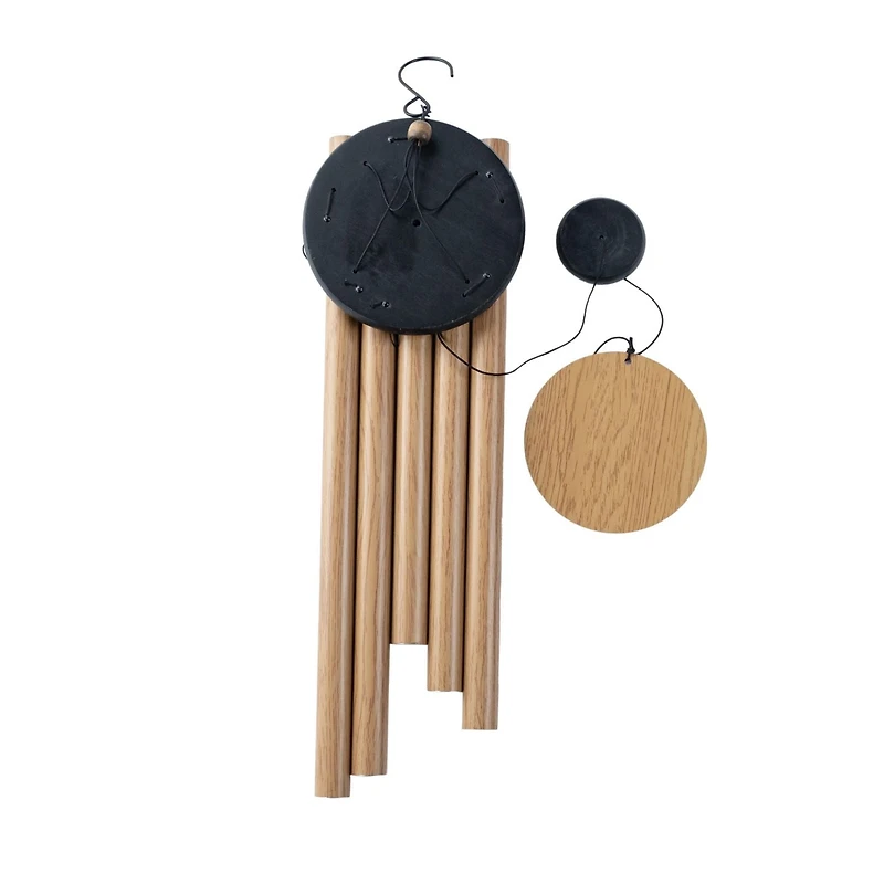 Hometrends Carillon Classique En Métal Pour L'extérieur, 30", Faux Pin Naturel