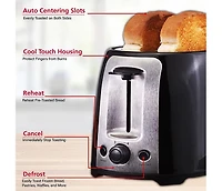 Brentwood 2-Slice Toaster, Black