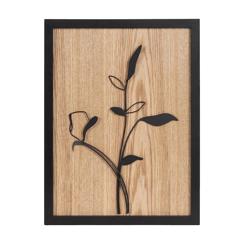 hometrends Floral Framed Wire Art