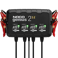 NOCO GENIUS2X4, 4 banques, 8 A (2 A/banque) Chargeur de batterie de voiture intelligent, chargeur automobile 6 V/12 V, mainteneur de batterie, chargeur d'entretien, chargeur flottant et désulfateur po