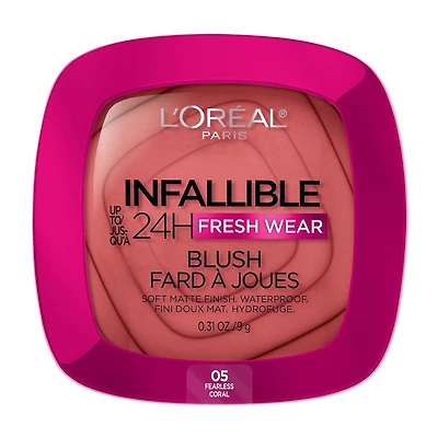 L'Oréal Paris Infallible 24H Freshwear Fard à Joues, Fini Doux Mat Hydrofuge, 9g Fard à Joues Longue Tenue